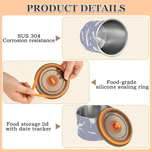 Envase Hermético de Acero Inoxidable 900ml Domiking miniatura 4