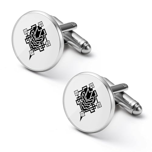 1ペア カフスボタン 仮面ライダーゼロワン ラウンド型 CUFFLINK スーツ用 シャツアクセサリー メンズ フォーマル ビジネス プレゼント 紳士用 シルバー 合金 アンティーク風 おしゃれ ギフト