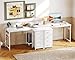 Casaottima L Shaped Desk with 4 Drawers, 40