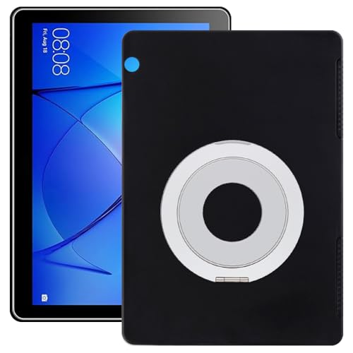 Funda para Huawei MediaPad T3 10 de 9.6 pulgadas con soporte de mesa bicolor negro y plata