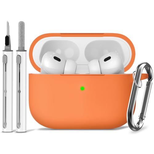 Image of Ljusmicker for AirPods Pro Case Cover with Cleaner Kit,Orange