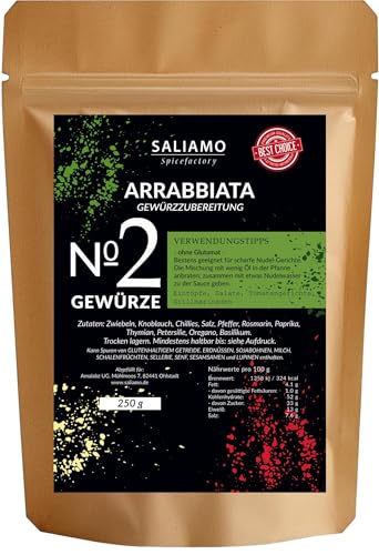 250g Arrabbiata Gewürzmischung, Arrabbiata Mischung mit Knoblauch, Arrabiata Gewürz...