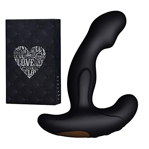 Muscle Massager Stimulator Plug 12 Speed, Vibrating Waterproof Male Postata Massager for Man