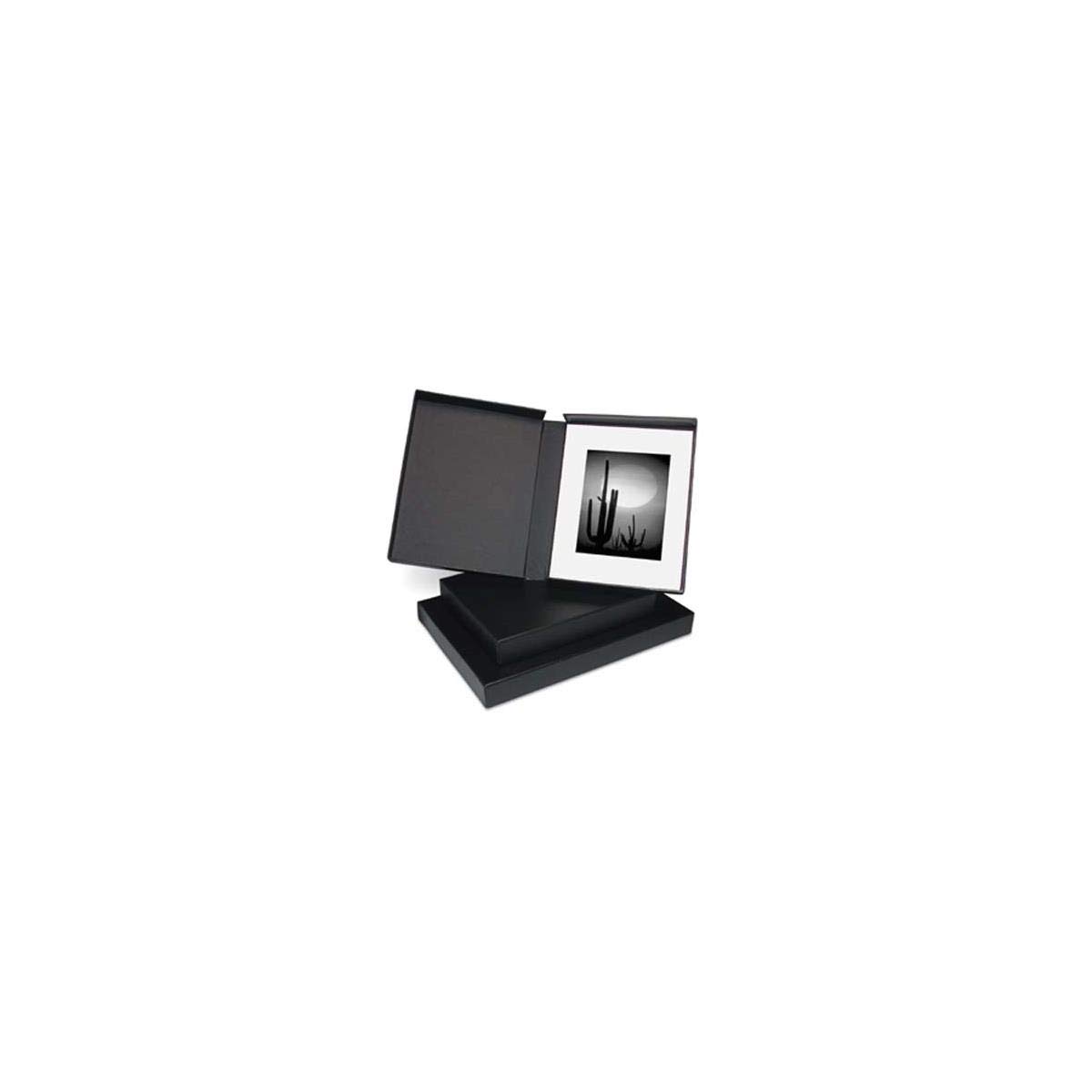 Print File Black Clamshell Portfolio Print Box 13.25" x 19.25" x 2", with Black Lining