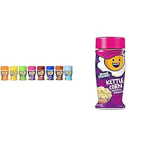 Kernel Season’s Popcorn Seasoning Mini Jars Variety Pack, 0.9 Ounce (Pack of 8) & Popcorn Seasoning, Kettle Corn, 3 Ounce (Pack of 6)