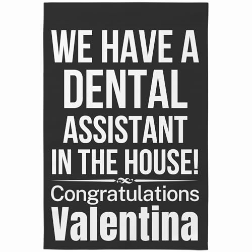 Dental Assistant Gifts, Dental Assistant Garden Flag, Dental Assistant Graduation Yard Banner Decor Outdoor