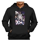 MERCHANDMANIA Sudadera Negra con Capucha Anime Mato Seihei no Slave Esclavo Guerrero Bestia Adulto Poliester algodón Sweatshirt
