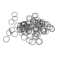 100PCS Silicone O Ring, 16mm OD mm ID 1mm Width VMQ Seal Gasket O-Rings for Wide Variety of Sealing Applications, Black