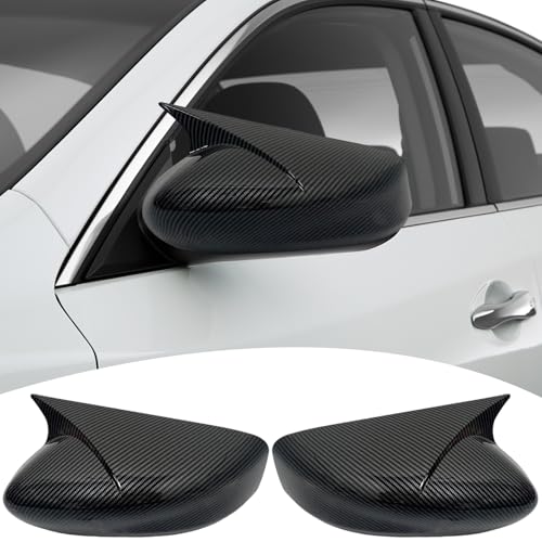 Image of Side Mirror Cover,for Nissan Altima 2013-2018, Carbon Fiber Side Rear Mirror Covers Body Kit Accessories for Cars(Without Turn Signal Cutout)