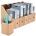 Fichier Magazine Support de 5pcs Papier Kraft Magazine de Dossier de Fichiers Stockage Organiseur Trieur Étagère de Rangement pour Fichiers de Bureau à Domicile Boîte de Rangement
