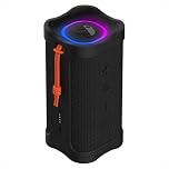 Skullcandy Terrain 2 Wireless Bluetooth Speaker, IPX7 Water Resistant, 14H Battery, Multi-Link, LED Light Show, Lightweight & Portable (Black)