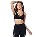 Zumba V Neck Reggiseno Sportivo Attivo Athletic Dance Fitness ad Alto Impatto Top Donna, Bold Black A, M