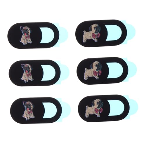 6pezzi Copertura Webcam per Computer e Smartphone Protezione Privacy Cane Facile Installare e Rimuovere Protector per Online