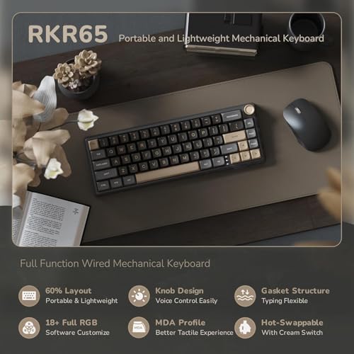 Image of RK ROYAL KLUDGE Keyboard (Phantom, Chatreuse Switch, Wired, Wired)
