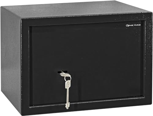 Genie Hand | Caja fuerte mecánica de deposito con llave de alta seguridad - Cerradura de doble mapa asimetrica