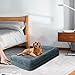 RUYICZB Dog Beds for Medium Large Dogs, Orthopedic Egg Memory Foam Dog Bed, Cozy Plush Dog Couch Bolster Dog Sofa Bed with Removable Washable Cover and Nonskid Bottom,44 * 31.8 * 7in