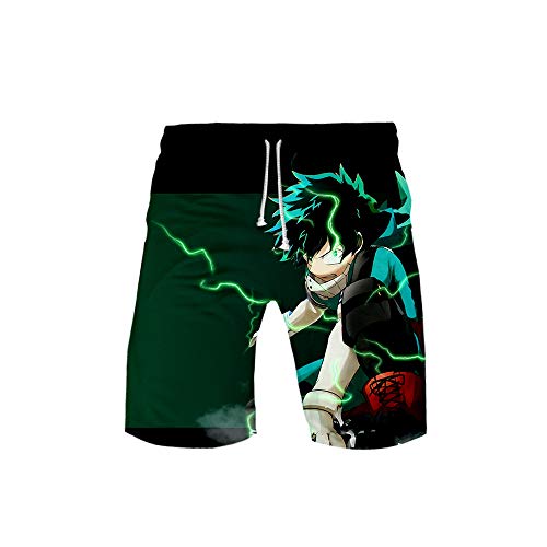 LPMMO Jungen Badehose Schnell Trocknende Badeshorts Kinder Zugschnur Boardshorts Anime 3D Druck Sommer Beach Shorts Boardshorts Trunks Cover