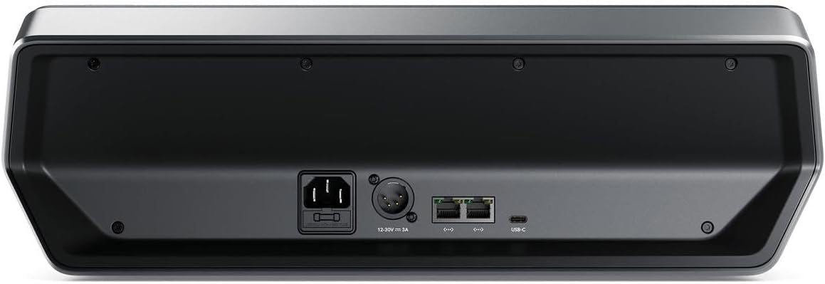 Rear view of the Blackmagic Design ATEM Camera Control Panel showing ports