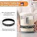 Premium Pro Sourdough Starter Jar Kit - 40oz Large Wide Mouth Sourdough Bread Jar with Marked Feeding Band, Thermometer, Scraper, Cloth Cover and Silicone Lid/Base, Glass Container, Baking Supplies