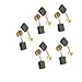 Aexit 5 Packs Electrical Pcs 16mm x 13mm x 6mm Motor Carbon Brushes for Electric Motors Power Tool