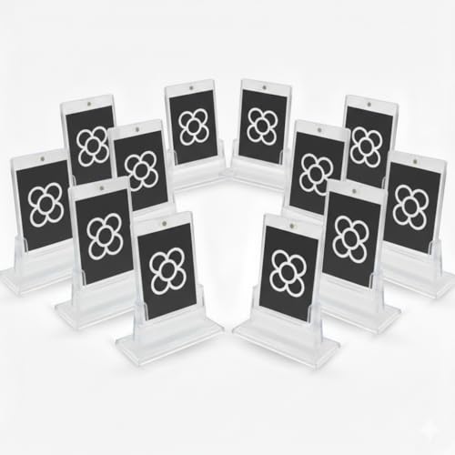 DOJA Barcelona Protège Cartes Magnétiques 35PT - Lot de 12+12 Supports - Boîtier Acrylique pour Cartes à Collectionner avec Protection UV - Cartes...