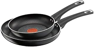 Jamie Oliver Tefal Non-Stick Frying Pans Set 20cm & 26cm Black