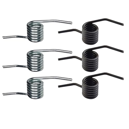 Floor Jack Torsion Handle Return Spring Compatible With Most Floor Jacks (3pcs Black + 3pcs Silver)