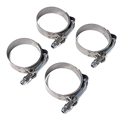 HKNNSDEED Worm Drive Hose Clamp，Stainless Steel Jubilee Clip Type Strong Hose Clamp Stainless Steel Pipe Round Clamp Ship Car Tractor Industrial Pipe Clip(Color:57 65mm)