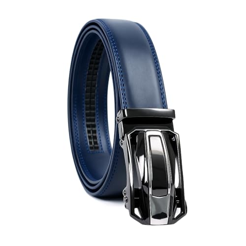 Image of WildHorn Men's Genuine Leather Belt for Men| Premium Auto-Lock Buckle | Adjustable up to 48 inch | Formal & Casual Wear | Micro-Adjust Fit | Stylish Gift Box Included