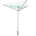 Jusdreen Essentials Collapsible 9-line Clothesline Drying Rack Umbrella Style Clothes Hanger Retractable Clothes Rotary Dryer with Parallel Line Hang Wet or Dry Laundry Silver - 98.42 feet