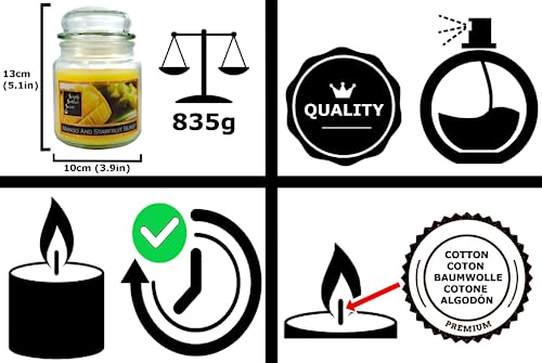 SIMPLY SUBLIME SCENTS, Luxury Scented Candle, Exceptional Fragrance Oil, Medium Glass Jar Up to 76 Hours - Image 2