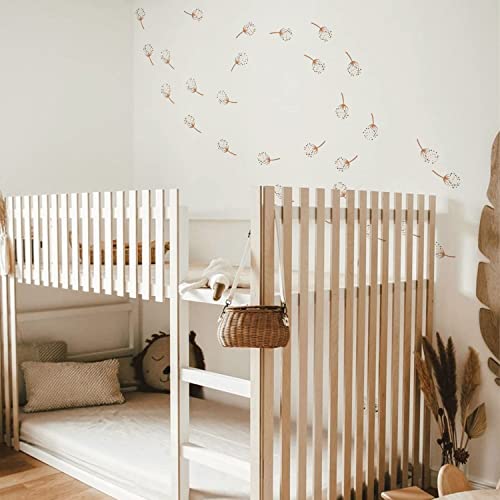 36 adhesivos de pared Diente de León Boho para decoración miniatura 4