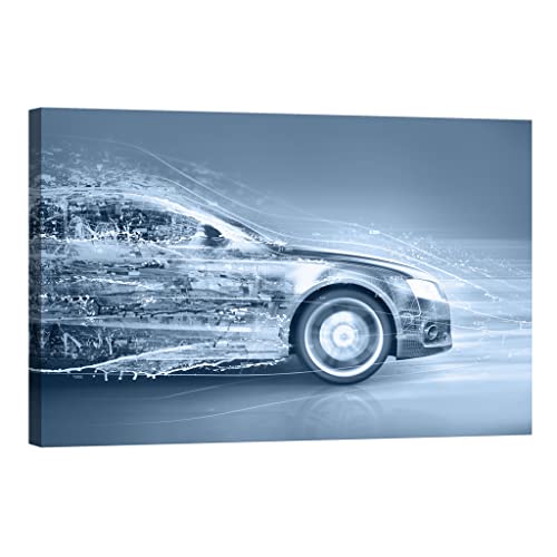 Tableau canvas auto moto DCM018-2 pour décorer un mur vide et illuminer la nuit