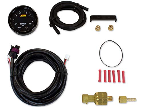 AEM X-Series Gauges Combo Set – Wideband AFR & 15 PSI Boost/Fuel Pressure Gauge – Digital 52mm Air Fuel Ratio - Boost Gauge Kit with Sensors, Data Outputs - MAPerformance Lanyards - Image 4
