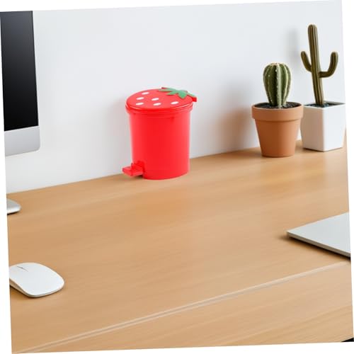 Papelera de Escritorio Mini Roja en Forma de Corazón miniatura 6