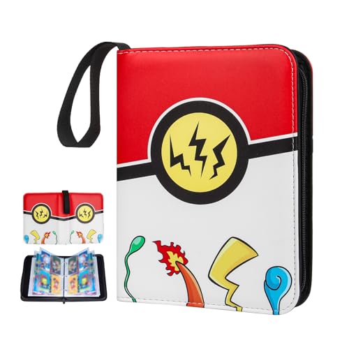 VIBINHO Classeur Carte Imperméable, 440 Porchettes Album Carte, 55 Pages Album de Collection pour Cartes, avec Fermeture Éclair