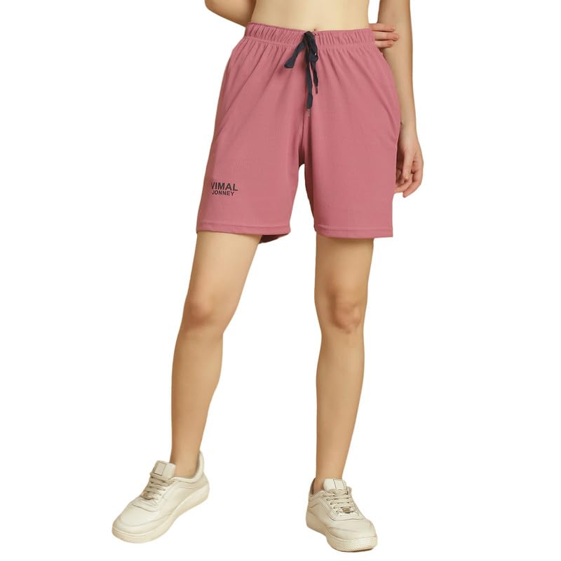 mack jonney Solid Regular Fit Polyster Lycra Shortst for Women-P-picture-18