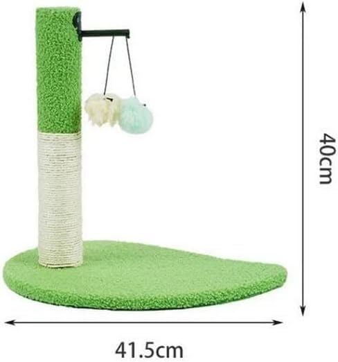 Tiragraffi a torre per gatti, divertente struttura da arrampicata con sisal e palline da tirare, per gatti e gattini, giocattolo ideale per giocare e grattare