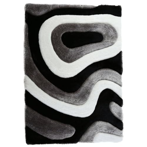 Image of Handmade Shaggy Pure Microfiber Smooth & Anti-Skid Carpets for Bedroom & Living Room, 2 inch Thickness Size- 6X9 Feet