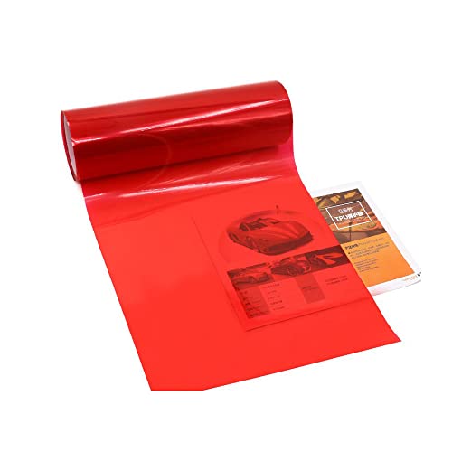 1797 Car Light Tint Film Headlight Fog Light Taillight Red Tinted Vinyl Tail Back Color Sticker Self Adhesive Shiny Chameleon Accessories Parts 48x12 1pc