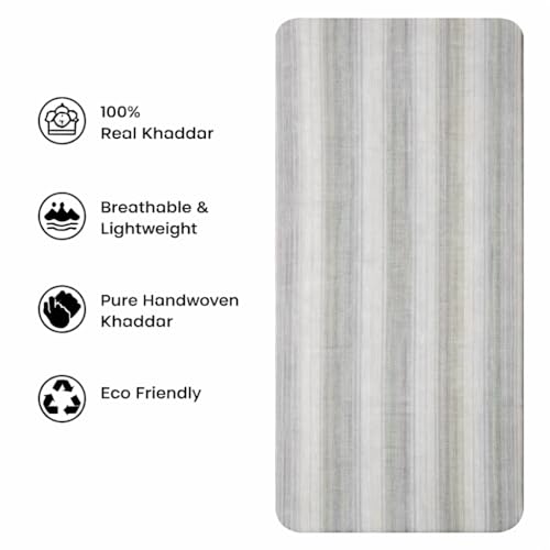 Image of Cotton Solid Fabric Material For Men And Women(3.5 Meter,Off Green)
