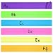 200 Count Colored Sentence Strips 3 x 24 Inches Rainbow Ruled Word Strips Adhesive Writing Lined Strips Neon Word Strips for Teachers Students Classroom Office Supplies (Bright Colors)