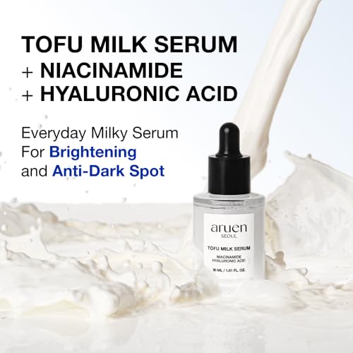 Tofu-Milk-Serum-Niacinamide-Hyaluronic-Acid-Vegan-Retinol-Bakuchiol-Glass-Skin-Korean-Skin-Care-Dark-Spot-Free-Brightening-Hydrating-Serum-Fragrance-Free-101-floz30ml