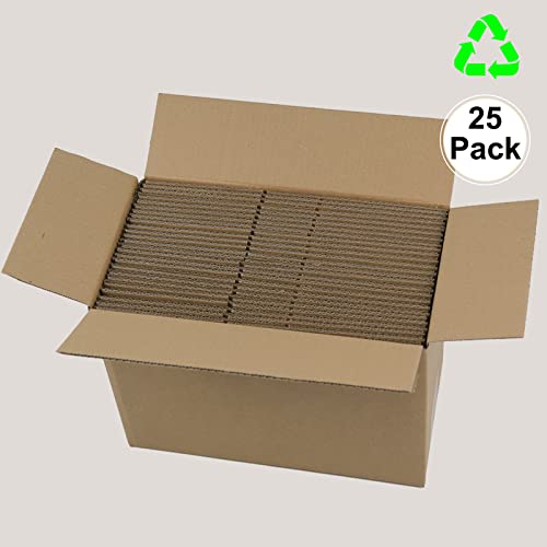 Image of 7x5x4 Inches Shipping Boxes, Brown Corrugated Cardboard Boxes for Small Bussiness, 25 Pack