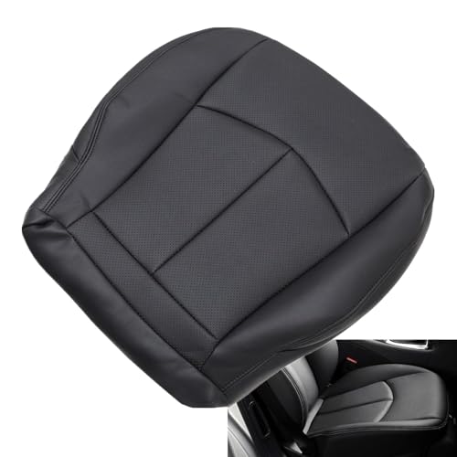 Priprilod Black Perforated Microfiber Leather Driver Side Bottom Replacement Seat Cover Compatible with Mercedes Benz E280 E300 E320 E350 E500 E550 2003 2004 2005 2006 2007 2008 2009
