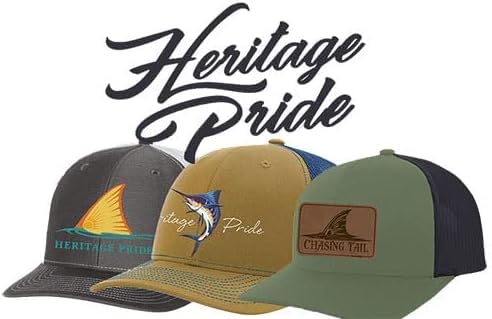 Image of Heritage Pride Deer Hunting Fishing Duck Hunt Mens Embroidered Mesh Back Trucker Hat