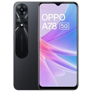 Oppo A78 5G (Glowing Black, 8GB RAM, 128 Storage) | 5000 mAh Battery with 33W SUPERVOOC Charger| 50MP AI Camera | 90Hz Refresh Rate | with No Cost EMI/Additional Exchange Offers