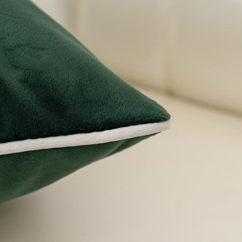 Aeckself SHANYE-TEAL-4545 18 X 18 Inch Teal Square Throw Pillow Cover Tree Leaves Embroidery Velvet Cushion Case Luxury Modern Pillowcase thumb #4