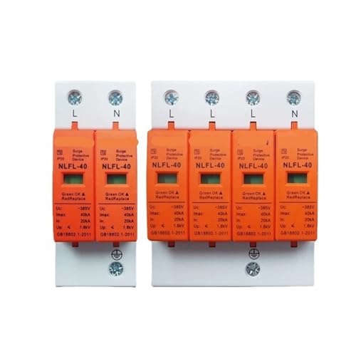 Parafoudre AC SPD 20KA-60KA 385V 2P pour Rail Din basse tension