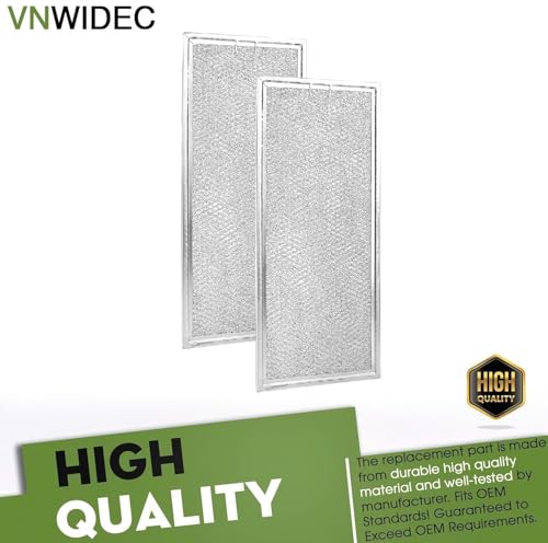 Set 2 Pack Microwave Grease Filter Replacement for Samsung MC17F808KDT/AA ME179KFETSR/AA ME18H704SFB/AA ME18H704SFG/AA ME18H704SFS/AA Microwave